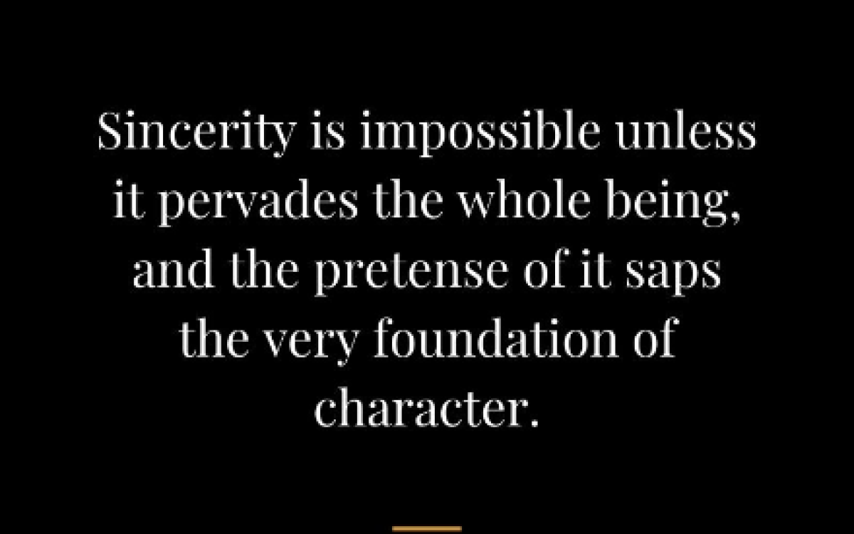 Sincerity
